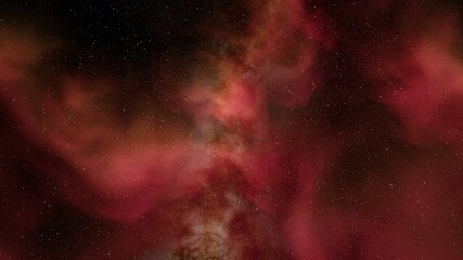 Space background with nebula and stars, nebula in deep space, abstract colorful background 3d render