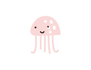 Vector hand drawn octopus. Ocean marine world. For children fashion and stationery, nursery, scrapbooking, home decor and textile, surface design. Part of a sea creatures collection