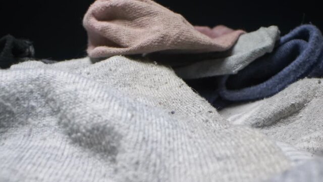 extremely close-up, detailed. a bunch of colorful socks.