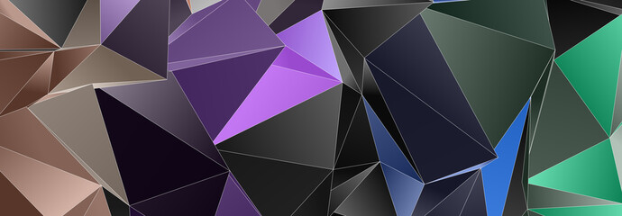 3d Triangles, abstract  background. Design wallpaper.