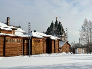 Fototapeta na wymiar Palace of Tsar Alexei Mikhailovich in Kolomenskoye