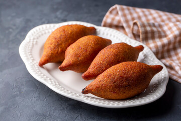 Kibbeh is a popular dish in Middle Eastern cuisine (Turkish name; icli kofte)