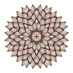 Vector illustration with abstract rosette.