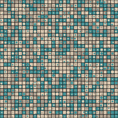 Fototapeta premium Abstract Geometric Pattern generative computational art illustration