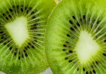 Fresh ripe kiwi fruit for background. Close-up