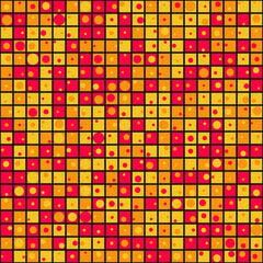 Abstract Geometric Pattern generative computational art illustration