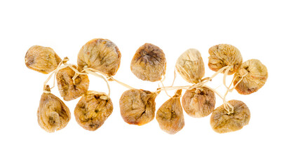 Useful dried fruits. Sun-dried fig fruits. Studio Photo