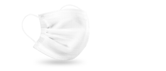 Medical disposable mask for protection. Surgical mask.