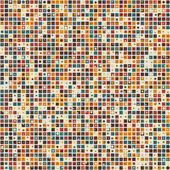 Abstract Geometric Pattern generative computational art illustration