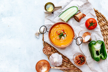 Tomato soup, Spanish summer gazpacho