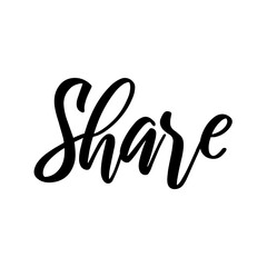 Vector phrase for social media, blogging, web. Calligraphic lettering.