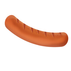 Grilled sausage on white