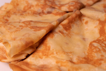 pancake triangles form a circle close-up view