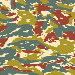 Fashionable camouflage pattern, vector illustration.Military print  Vector wallpaper