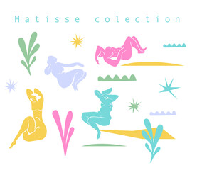 Matisse inspired doodle set