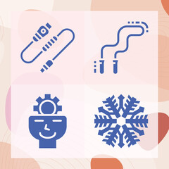 Simple set of thread related filled icons