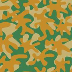 Fashionable camouflage pattern, vector illustration.Military print  Vector wallpaper