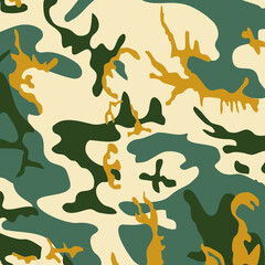 Fashionable camouflage pattern, vector illustration.Military print  Vector wallpaper