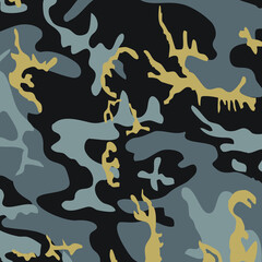 Fashionable camouflage pattern, vector illustration.Military print  Vector wallpaper