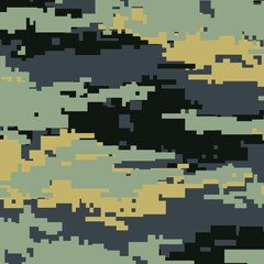 Fashionable camouflage pattern, vector illustration.Military print  Vector wallpaper