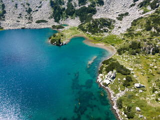 Fish Banderitsa lake, Pirin Mountain, Bulgaria