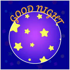 blue christmas card with place for text