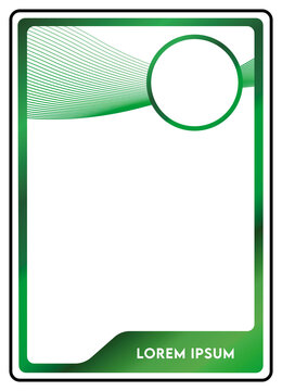 green leisure pass card template design