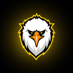 Eagle Head Mascot Logo - Animals Mascot Esports Logo Vector Illustration Design Concept.