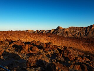 Fototapeta na wymiar Rock formations of Caldera -National park Teide UNESCO preservation and world heritage