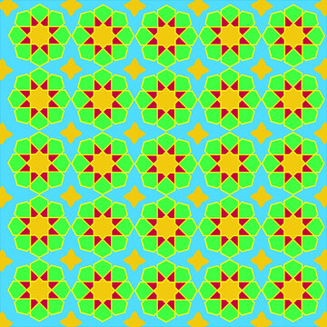 A vector of seamless Islamic geometry background.