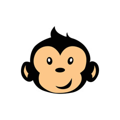 monkey head vector logo icon mascot