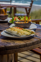 Comida tipica litoral costero de la region del maule