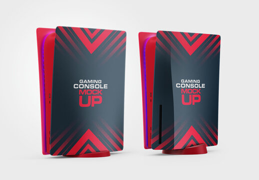 Gaming Console and Controller Mockup for Design and Branding Projects