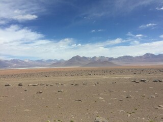 Desierto de camino a la frontera con chile