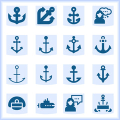 Naval  related simple set. 16  filled
