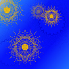 Mandala is related to Buddhism. Tibetans and Indians To be published all over the world It is widely used in meditation and yoga.