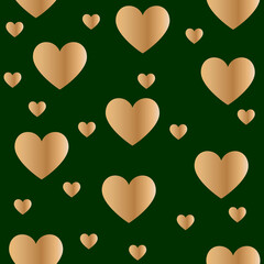 seamless background with hearts