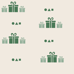 Christmas seamless pattern, winter background.
