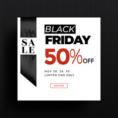 Modern black friday sale background template.