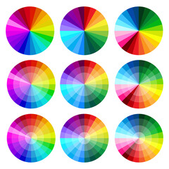 Palette circle. Chart concept. Vector design. Stock image. EPS 10.
