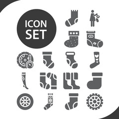 Simple set of degenerate related filled icons.