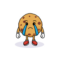 Cute cookies sweet mascot design