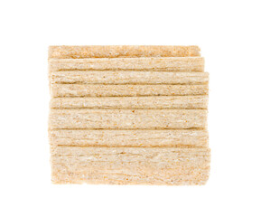 Fototapeta premium Extruded rye bread for diet isolated on white background