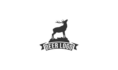 deer vector illustration in white background