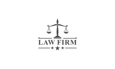 law firm logo in white background