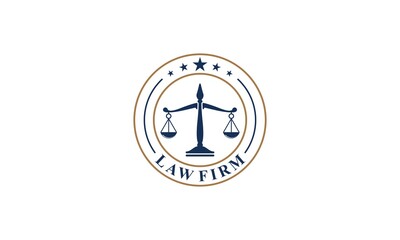 law firm logo in white background