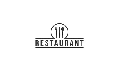  logo for restaurants in white background