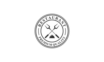  logo for restaurants in white background