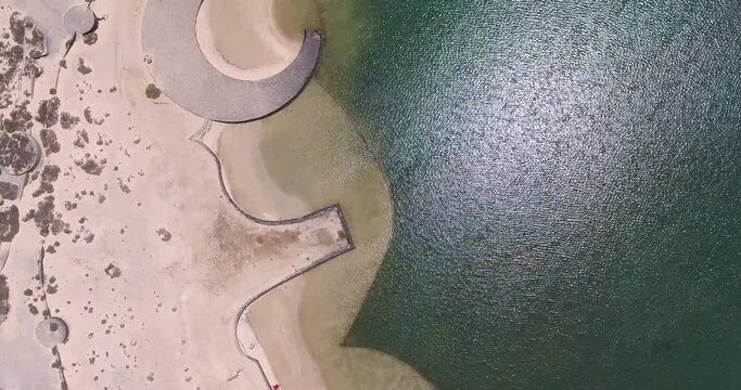 lago de la santa sport, lanzarote aerial