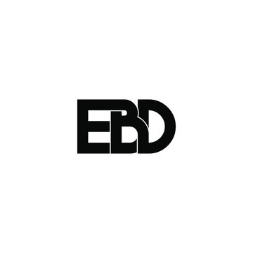 ebd letter original monogram logo design